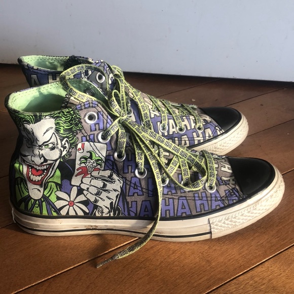 Converse Shoes - DC Comics Joker/Batman Converse 8